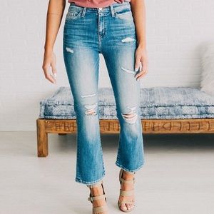 NWOT Flying Monkey Cropped Denim Jeans